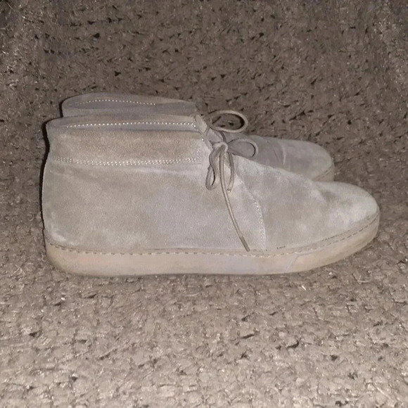 VINCE-Novato Ankle Boots-Woodsmoke Distressed Suede-Sz 39/8-Excellent - Picture 4 of 9